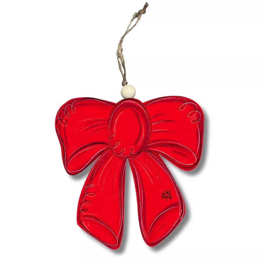 RED BOW ORNAMENT