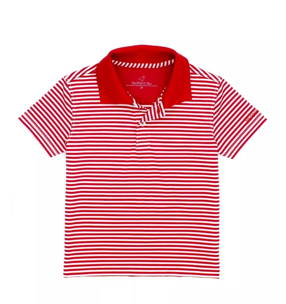 RED STRIPE DALLAS POLO