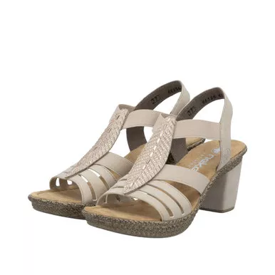 Remonte Rabea Rhinestone Leaf High Heel Sandal