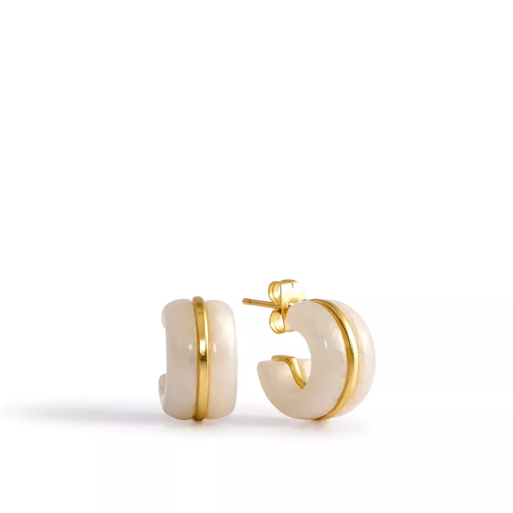 Resin Huggie Hoop Earrings