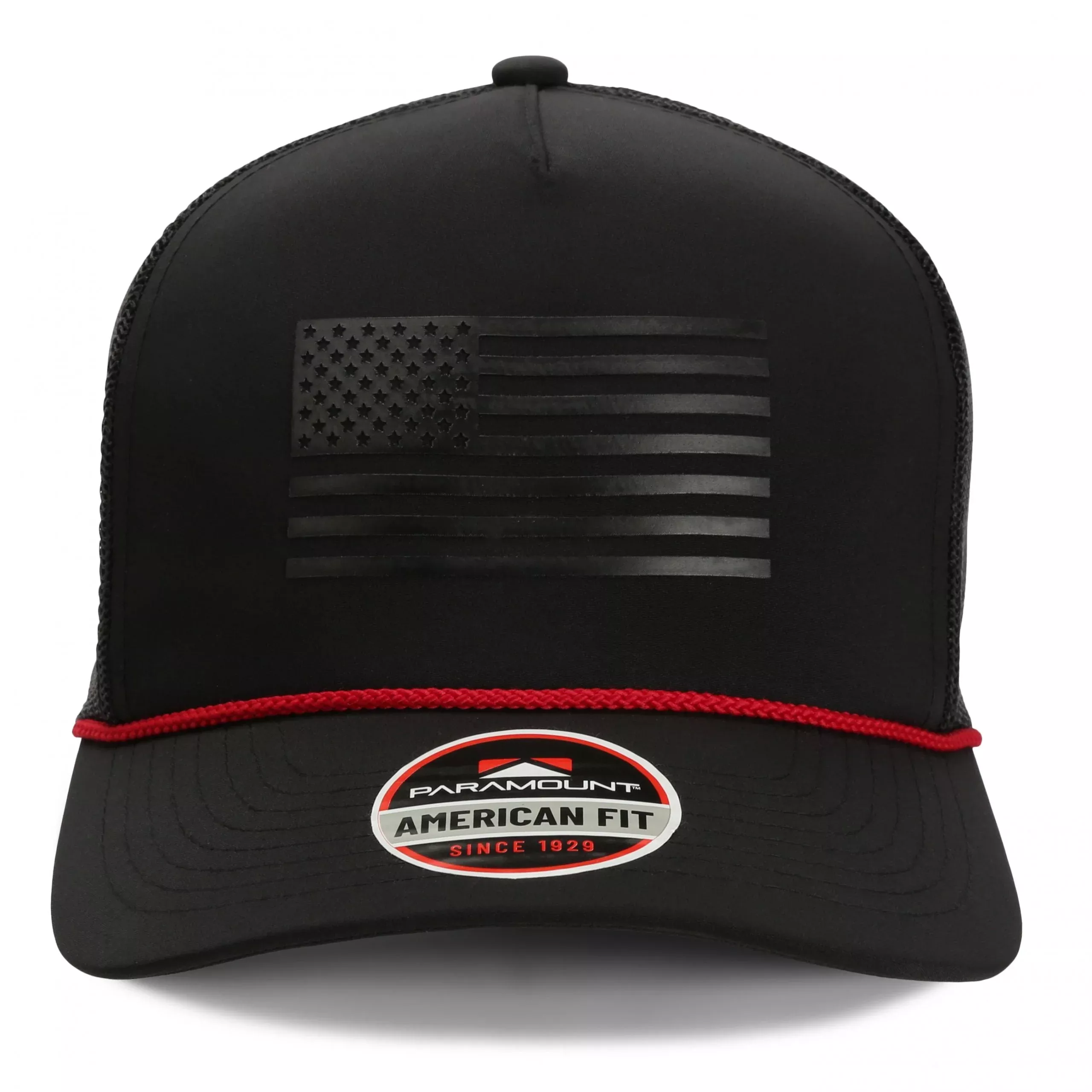 Ridgeline Thin Red Line-trucker Hat American Flag Rope Cap