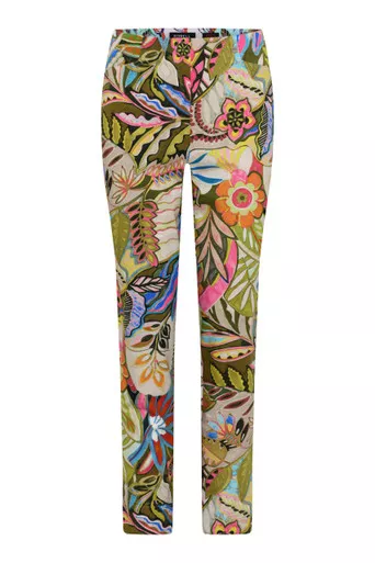 Robell Rose Tropical Wild Print Pant