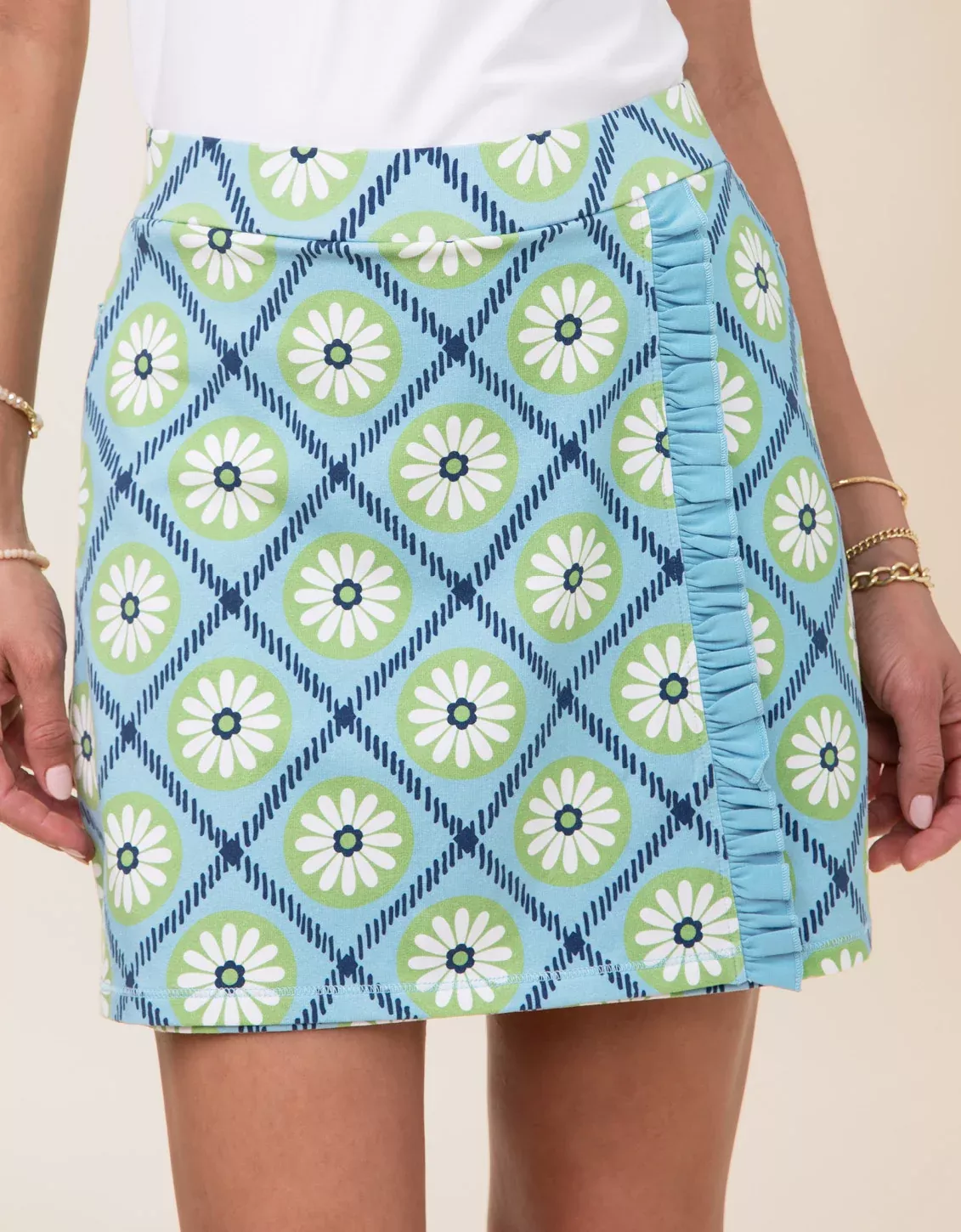 Ruffle Skort Strathy Hall Daisy Geo