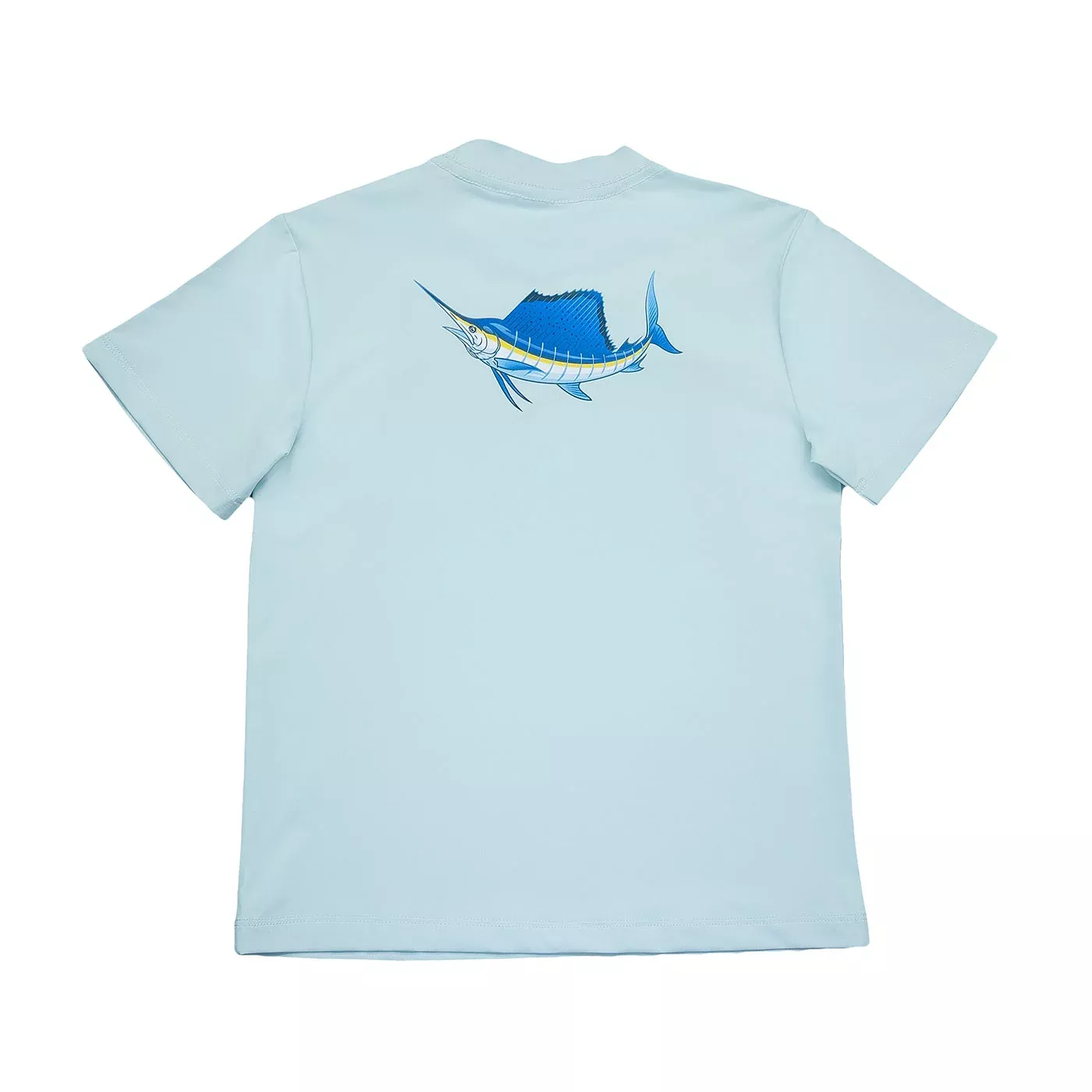 SAILFISH GRAPHIC LIGHT BLUE PERFORMANCE SHIRT