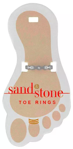Sand & Stone Silver Band Toe Ring
