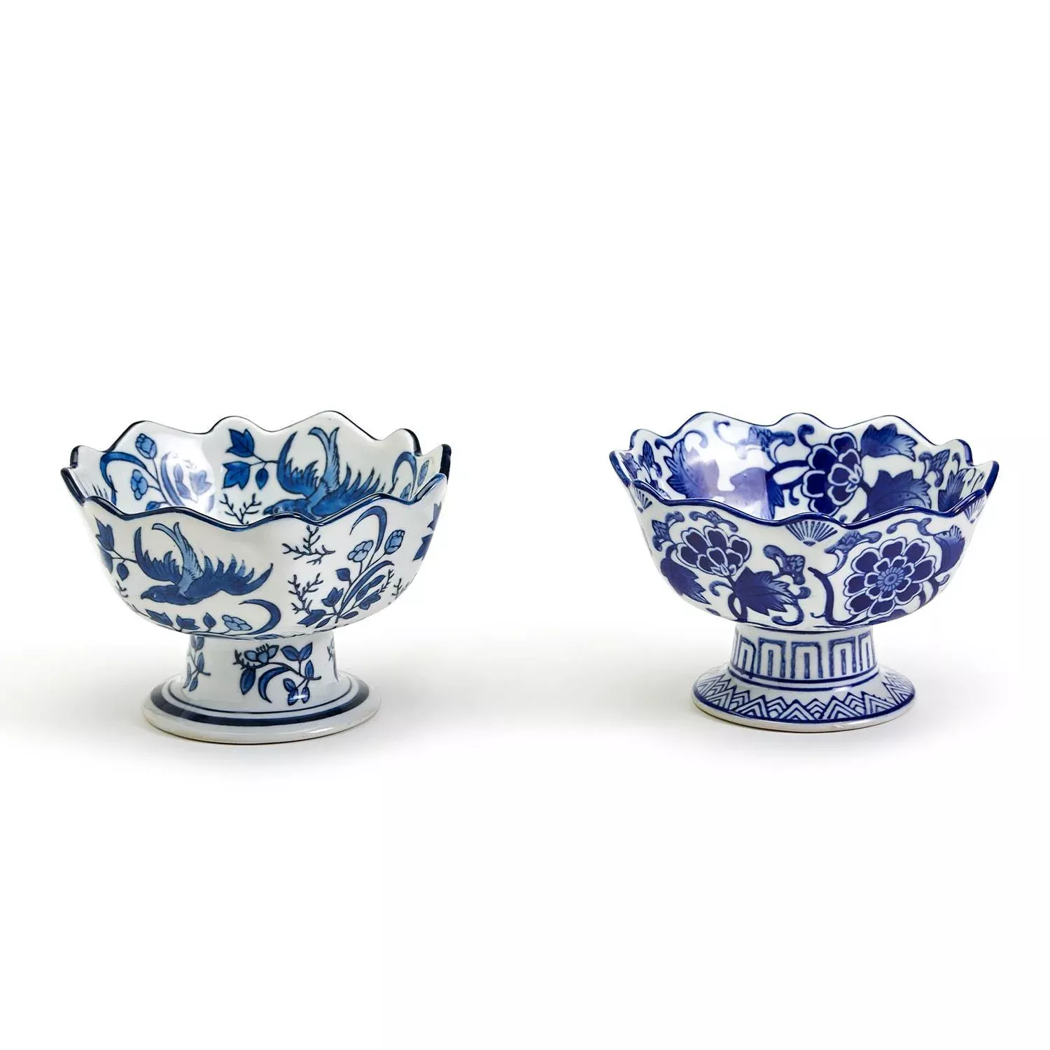 SCALLOPED EDGE FOOTED BOWL