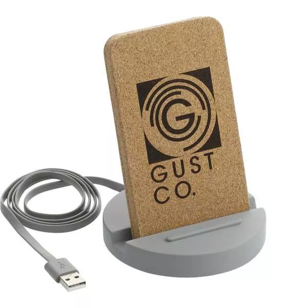 Set in Stone Wireless Charging Stand- Gray- PCNA 7143-27