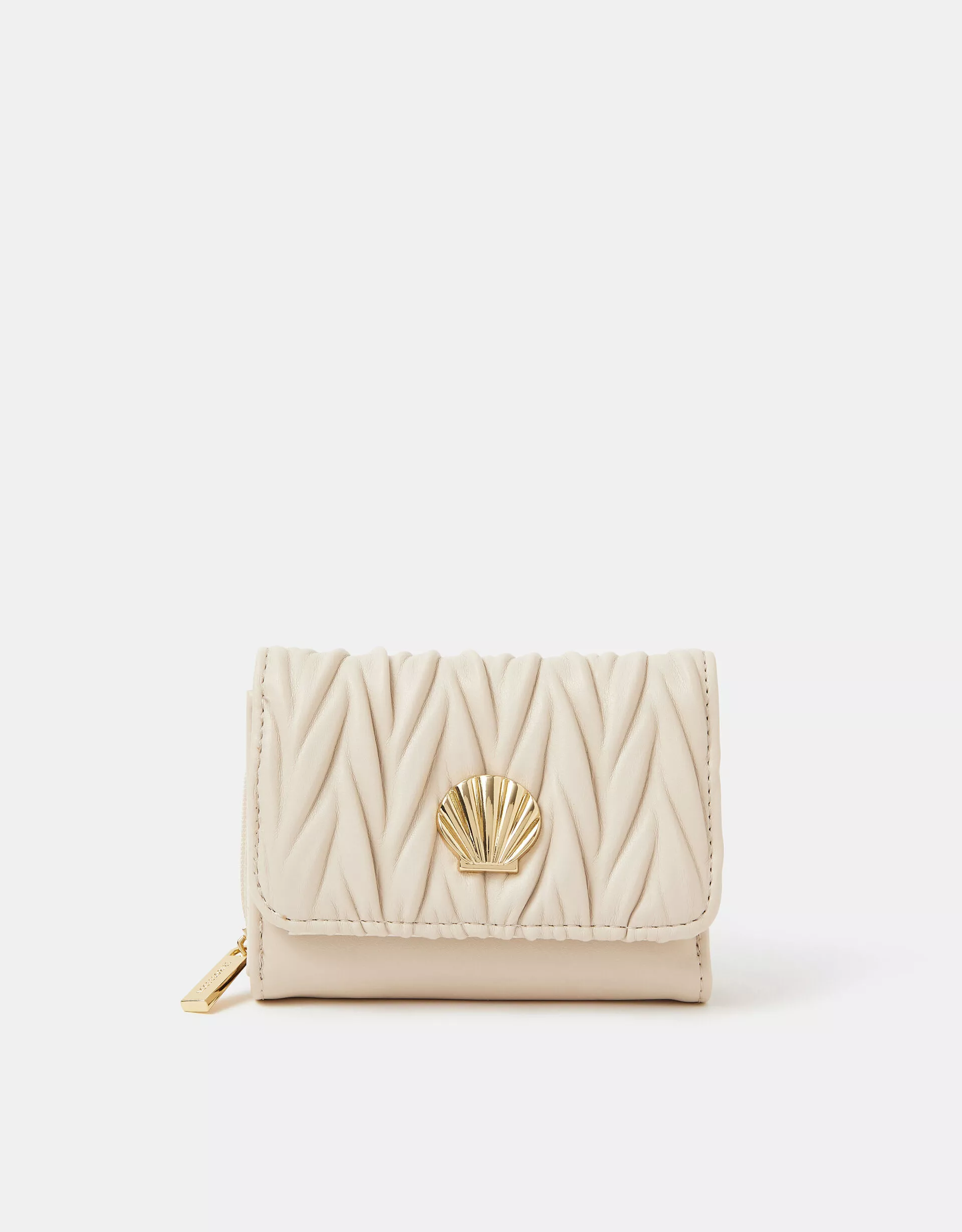 Shell Tri-Fold Purse