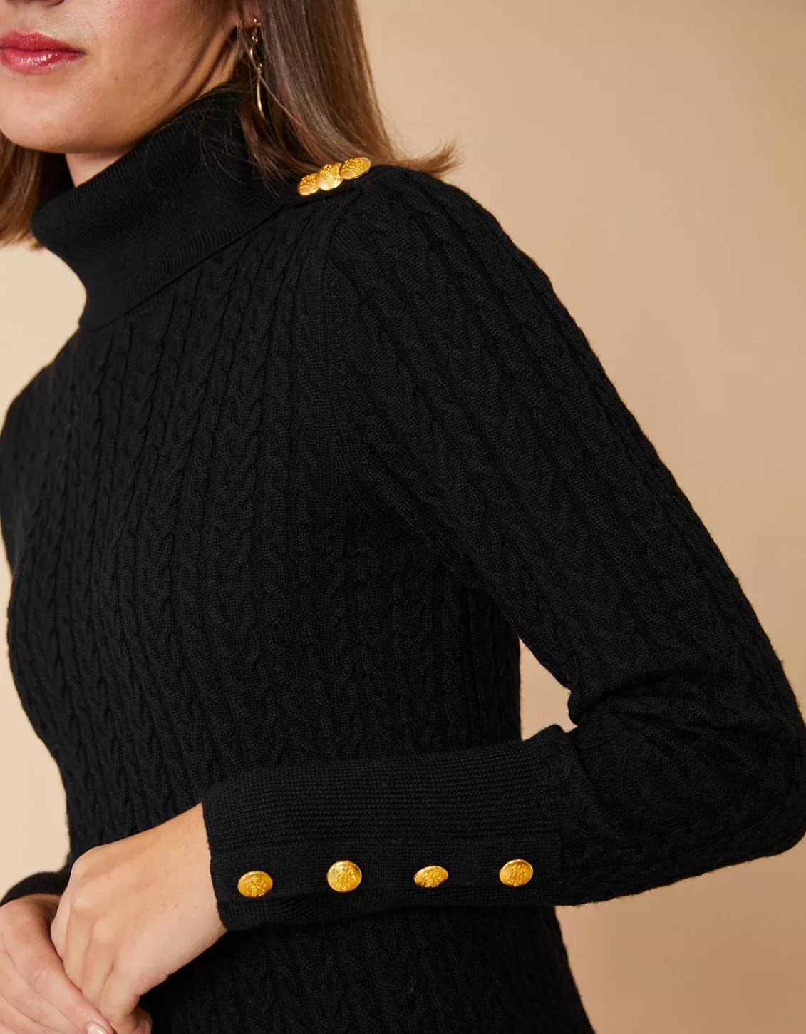 Shiri Turtleneck Sweater Black