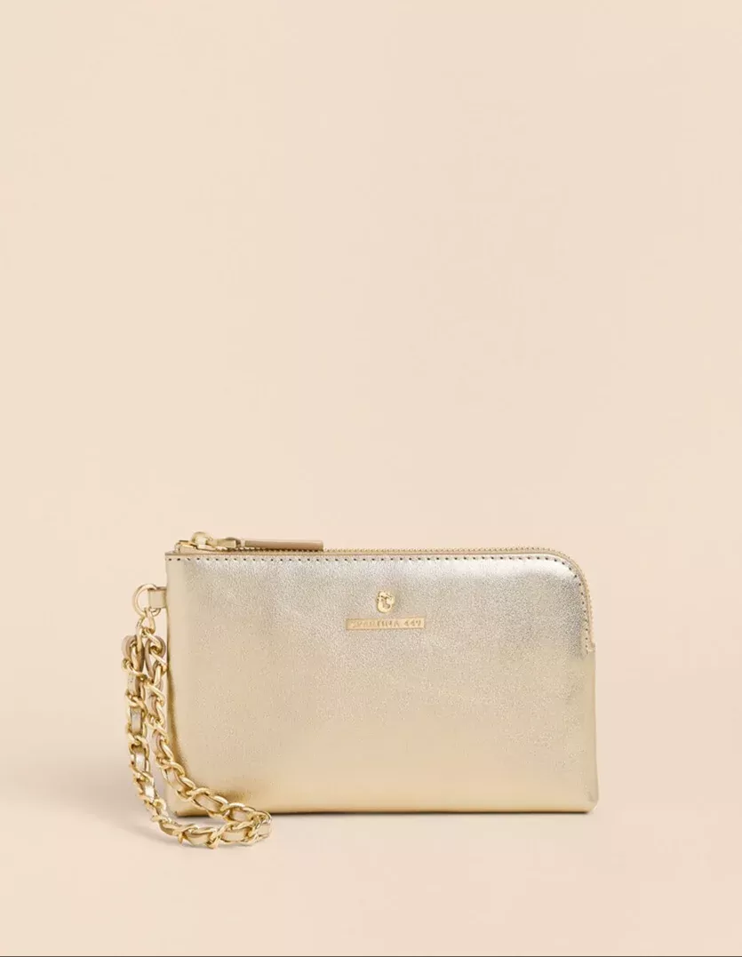 Sinclair Wristlet Matte Gold