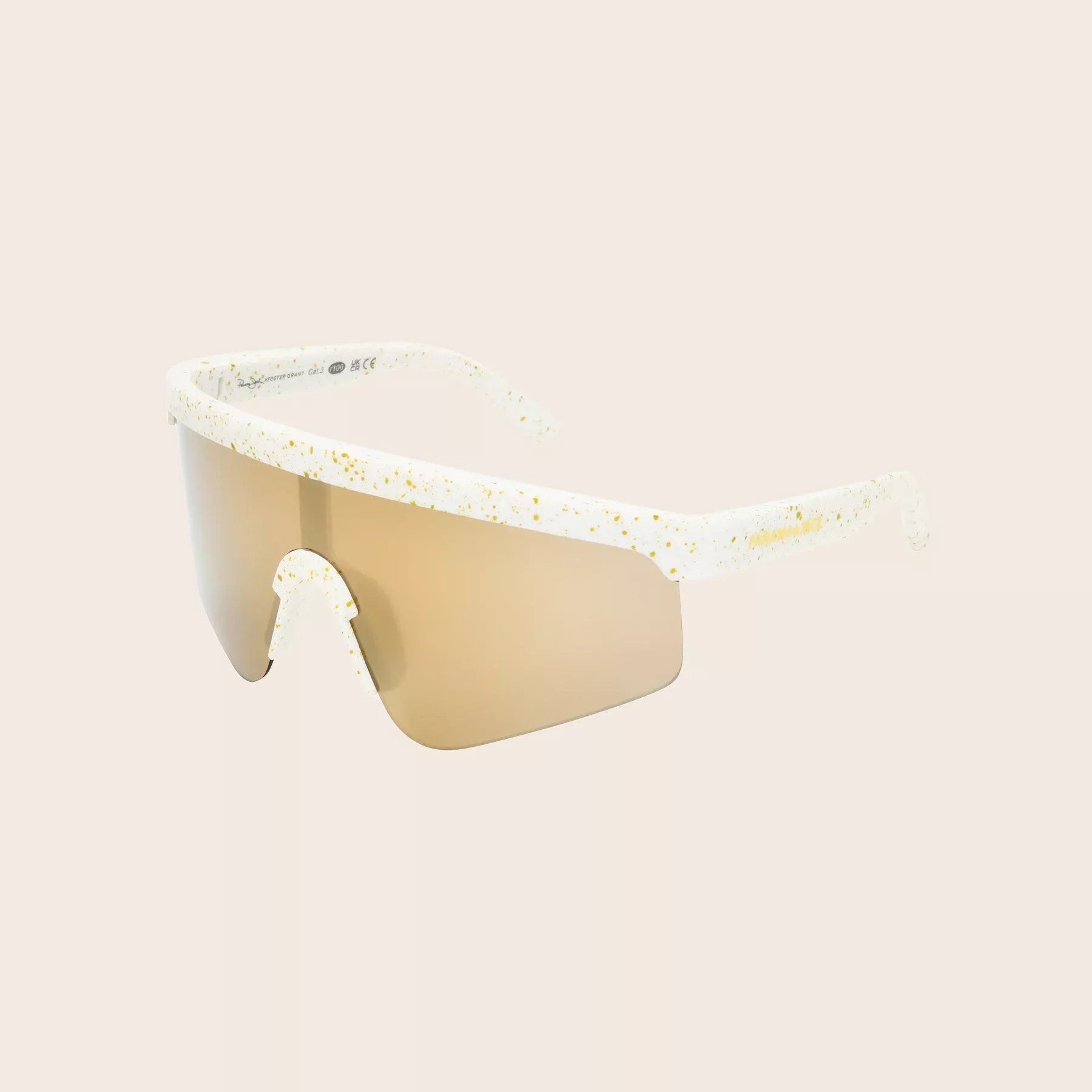 Soleil White Shield Sunglasses