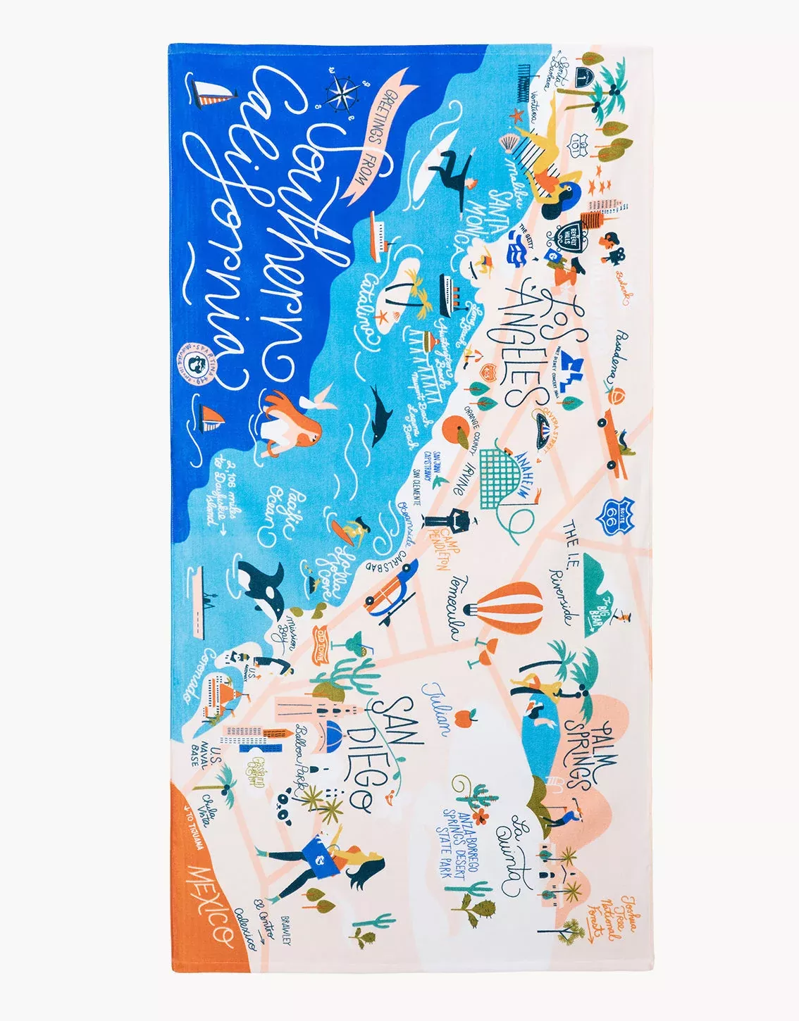 Southern California Beach Towel