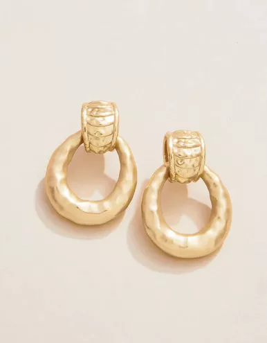 Spartina 449 DeVaul Gold Hoop Earrings