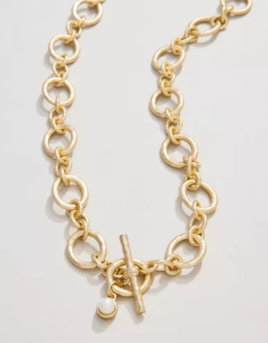 Spartina 449 DeVaul Gold Round Link Toggle Chain Necklace