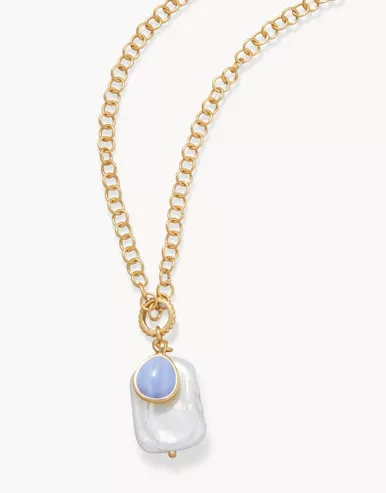 Spartina 449 May River Blue Chalcedony Necklace