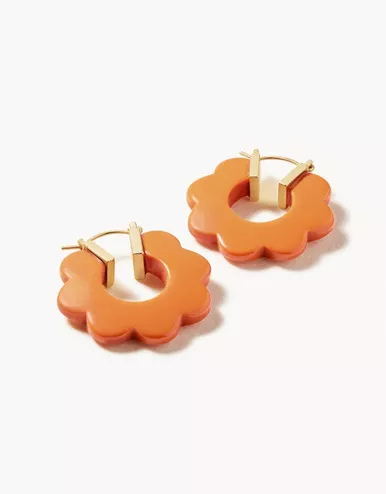 Spartina 449 Mod Daisy Hoop Earrings