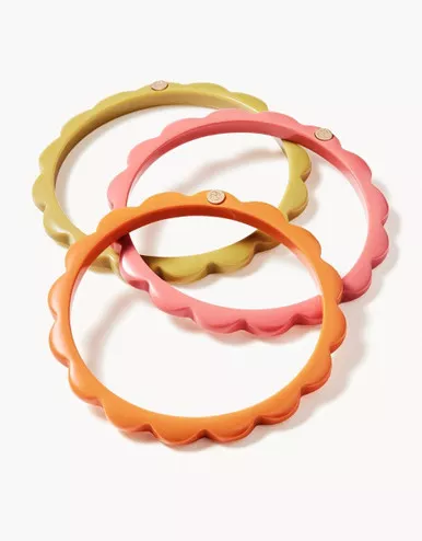 Spartina 449 Mod Daisy Stacking Bangles Set of 3