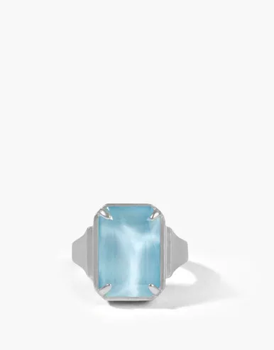 Spartina 449 Rectangle Mermaid Glass Ring