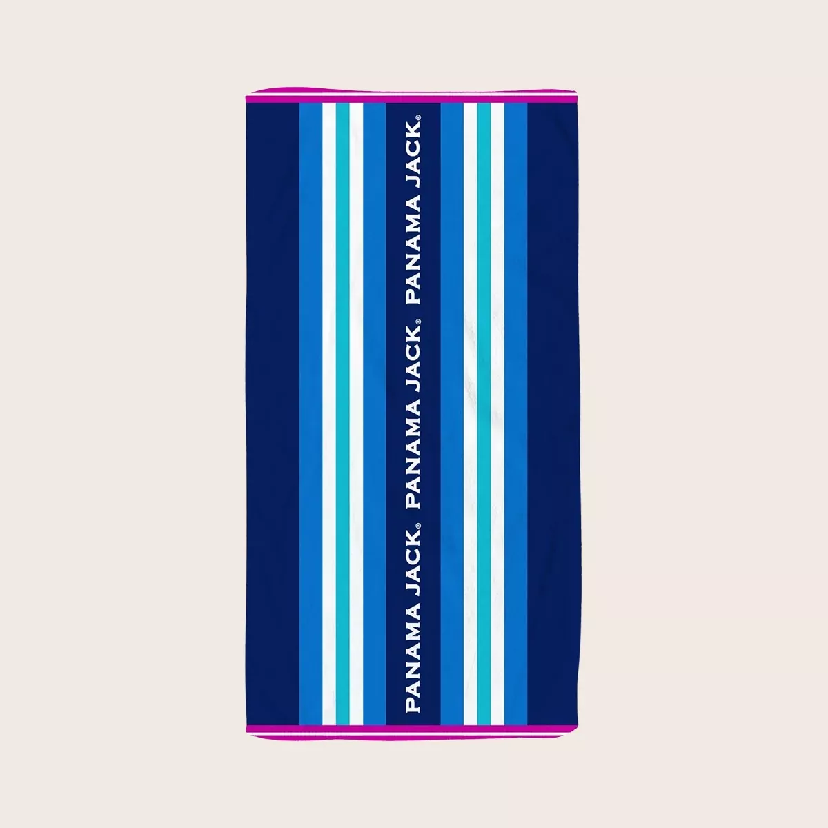 Sport Stripe Logo Beach Towel
