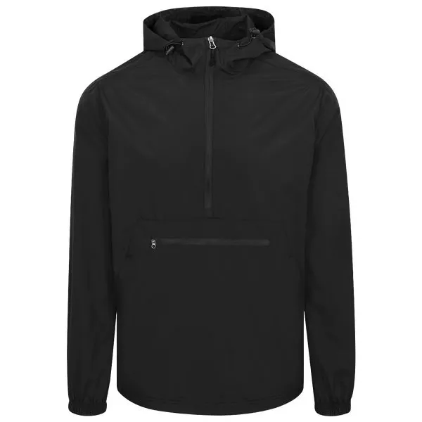 Sport-Tek JST66- Black- Packable Anorak