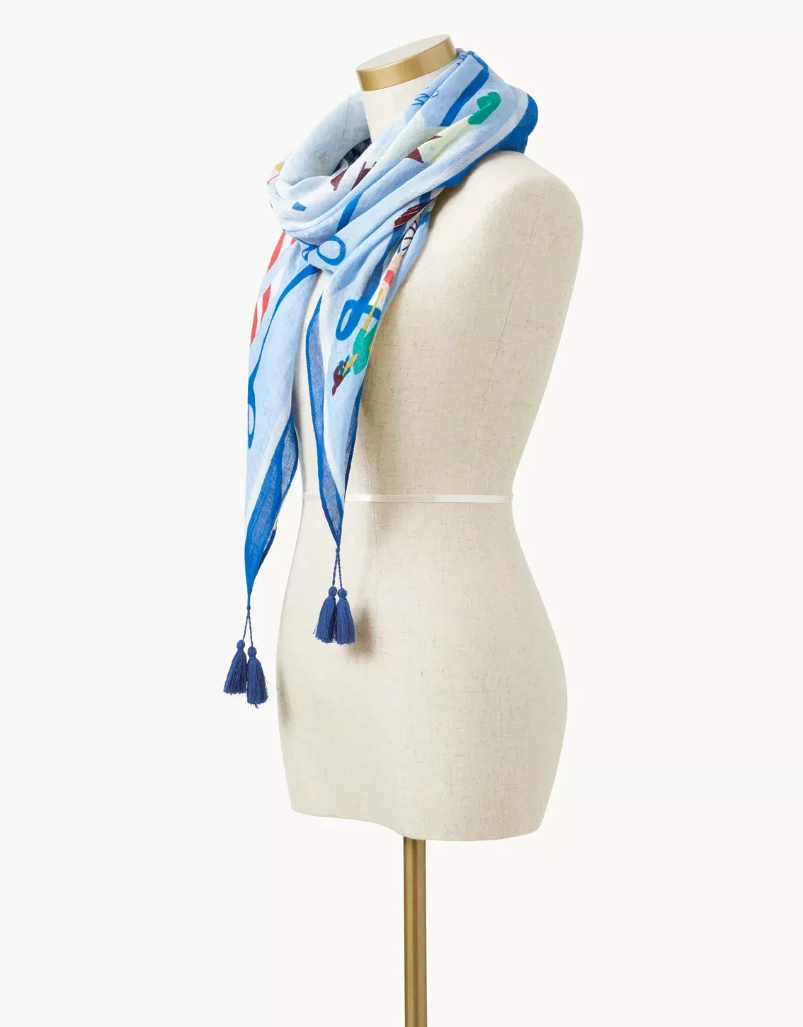 Square Scarf Down the Shore
