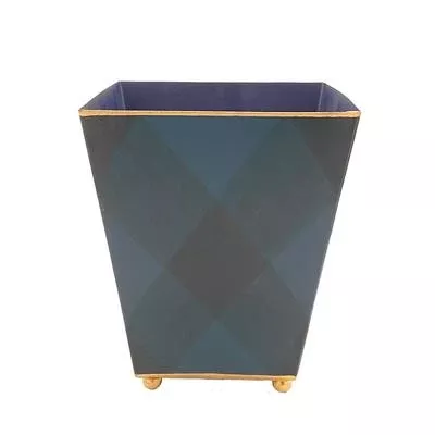 SQUARE SUSSEX PLAID CACHEPOT