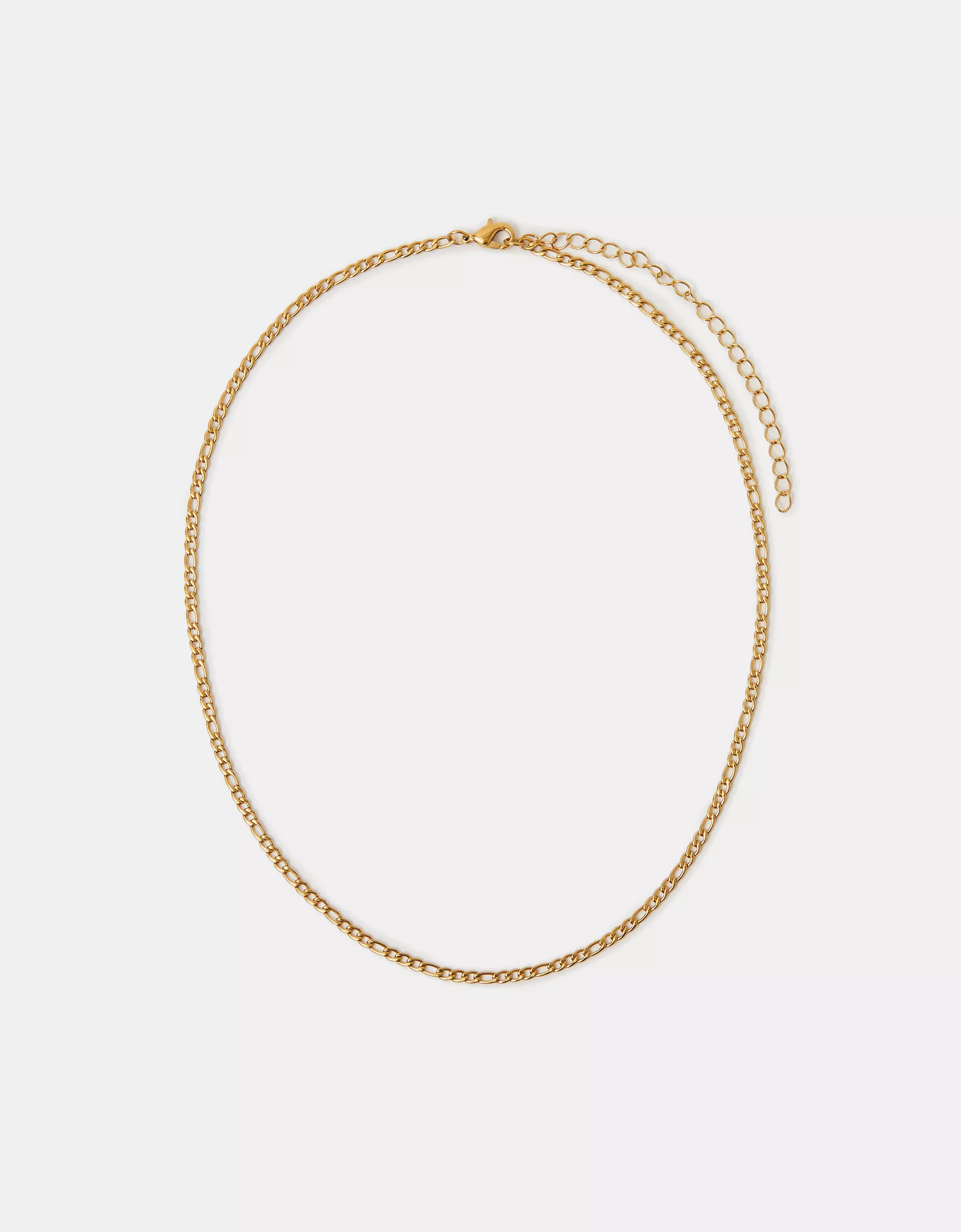 Stainless Steel Figaro Chain Necklace