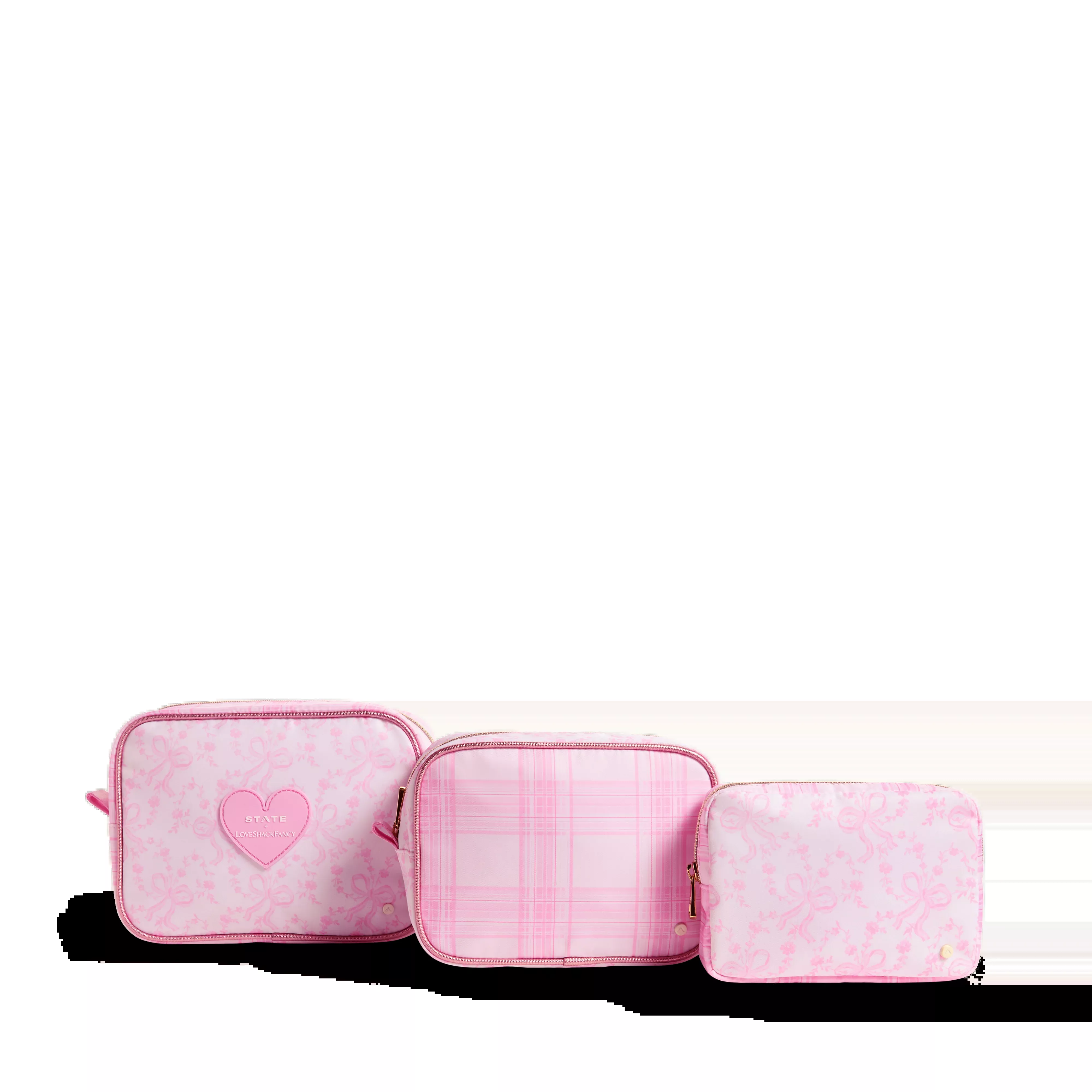 STATE x LoveShackFancy Travel Pouch Set of Three