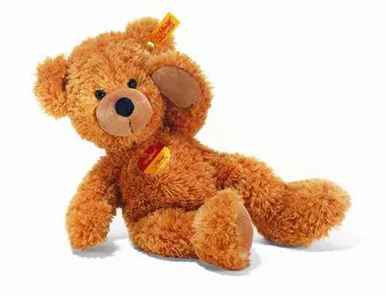 Steiff Flynn Orange Rust Stuffed 11" Floppy Bear