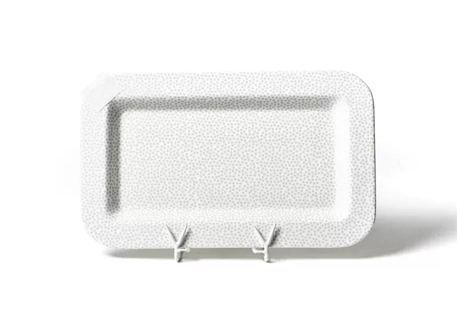 STONE SMALL DOT MINI ENTERTAINING RECTANGLE PLATTER