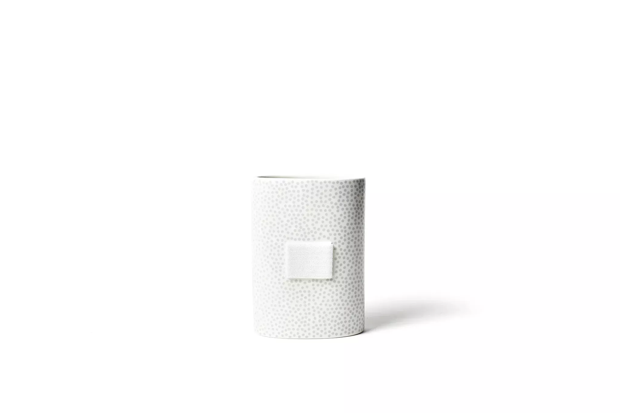 STONE SMALL DOT MINI OVAL VASE