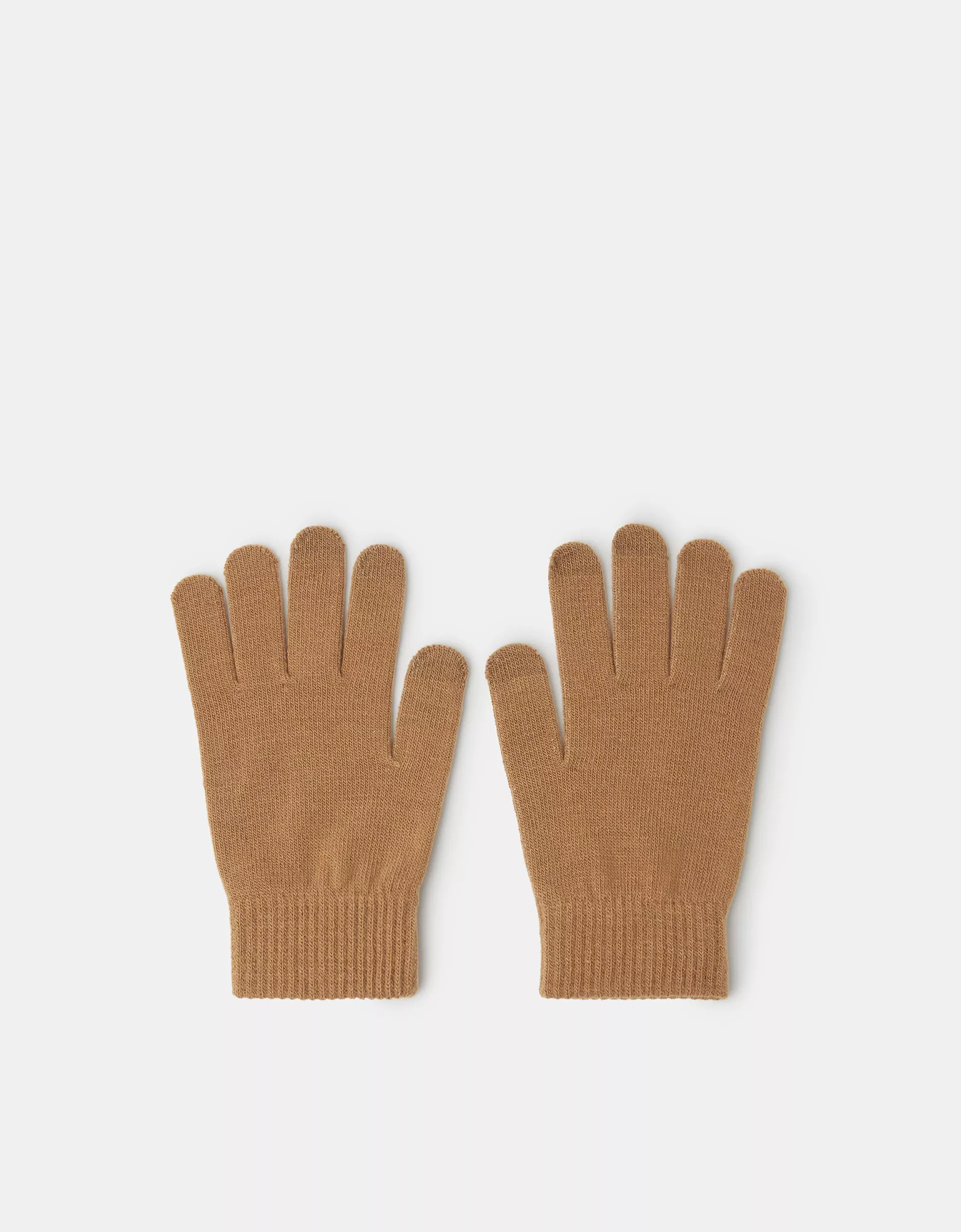 Stretch Touchscreen Gloves Camel