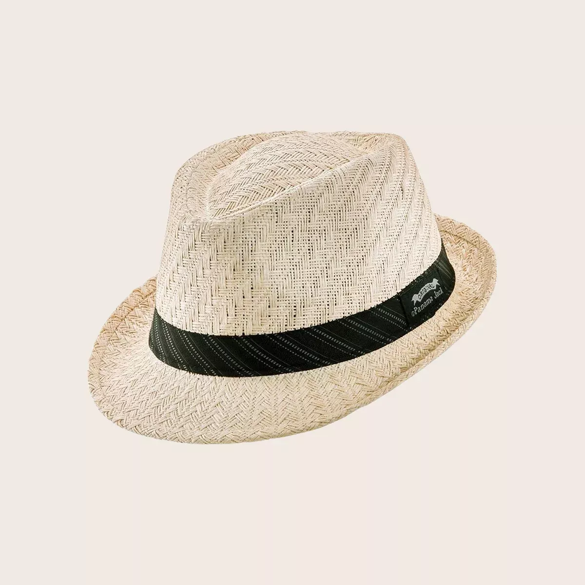 Striped Band Fedora Hat