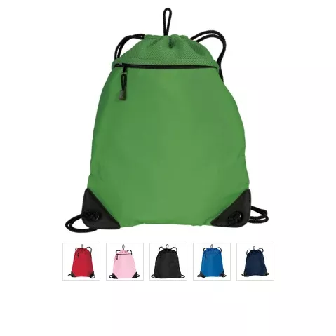 Stylish Improved Cinch Pack with Mesh Trim