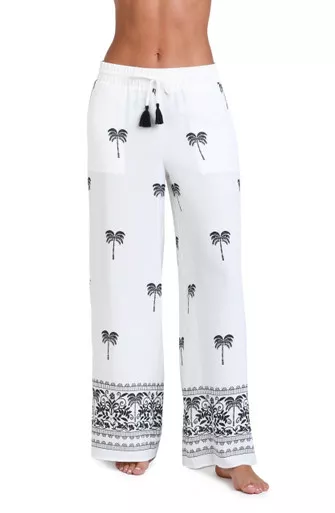 Sunshine 79 Ivory Coast Pull On Palazzo Beach Pant