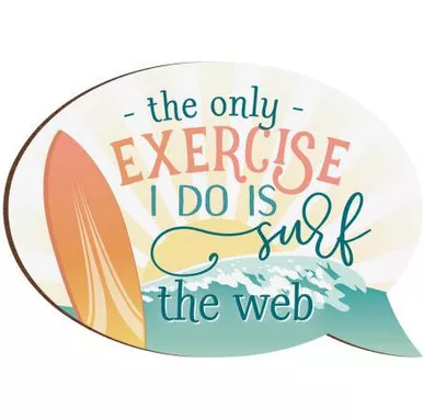 Surf The Web Refrigerator Magnet