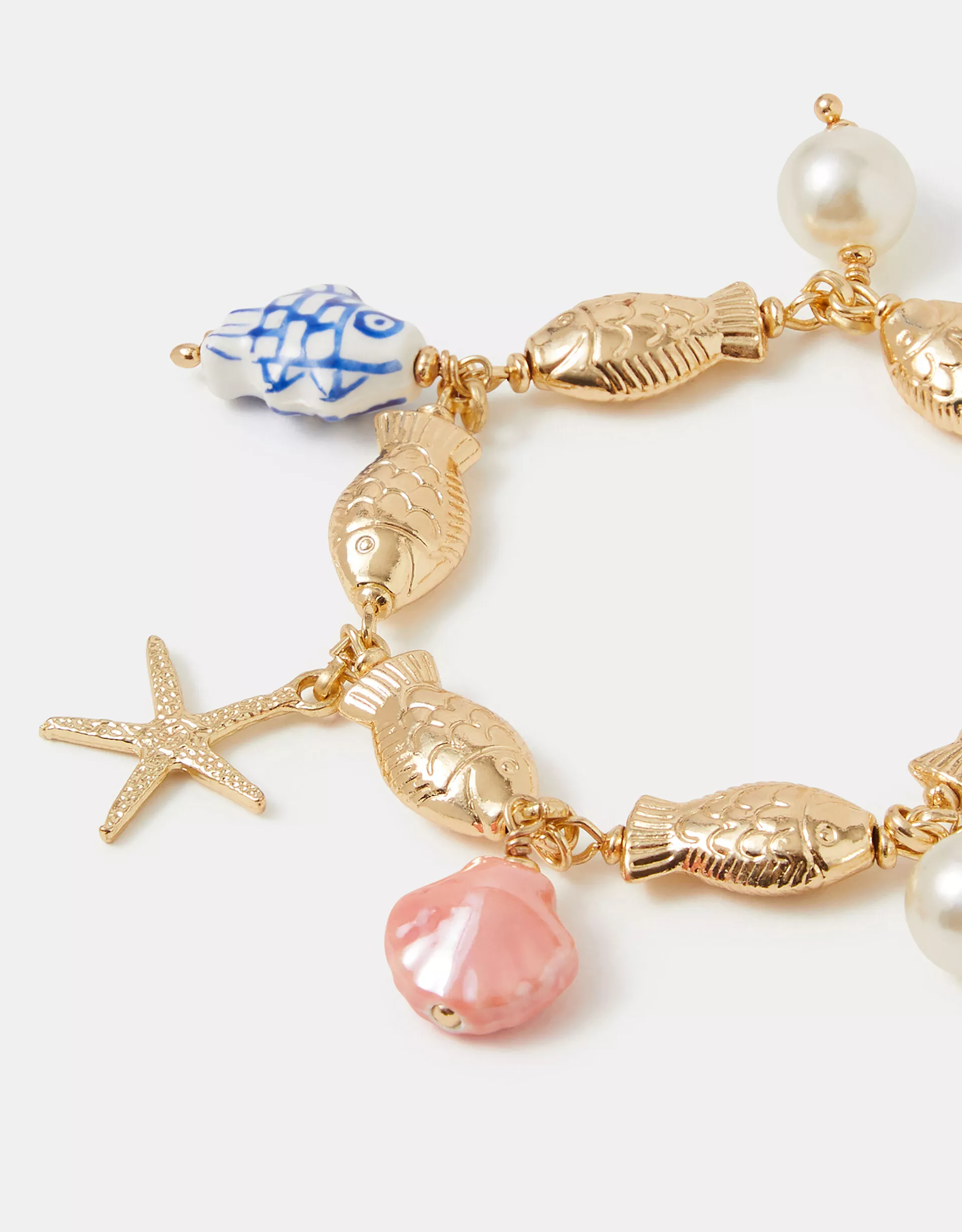 T-Bar Fish Charm Bracelet