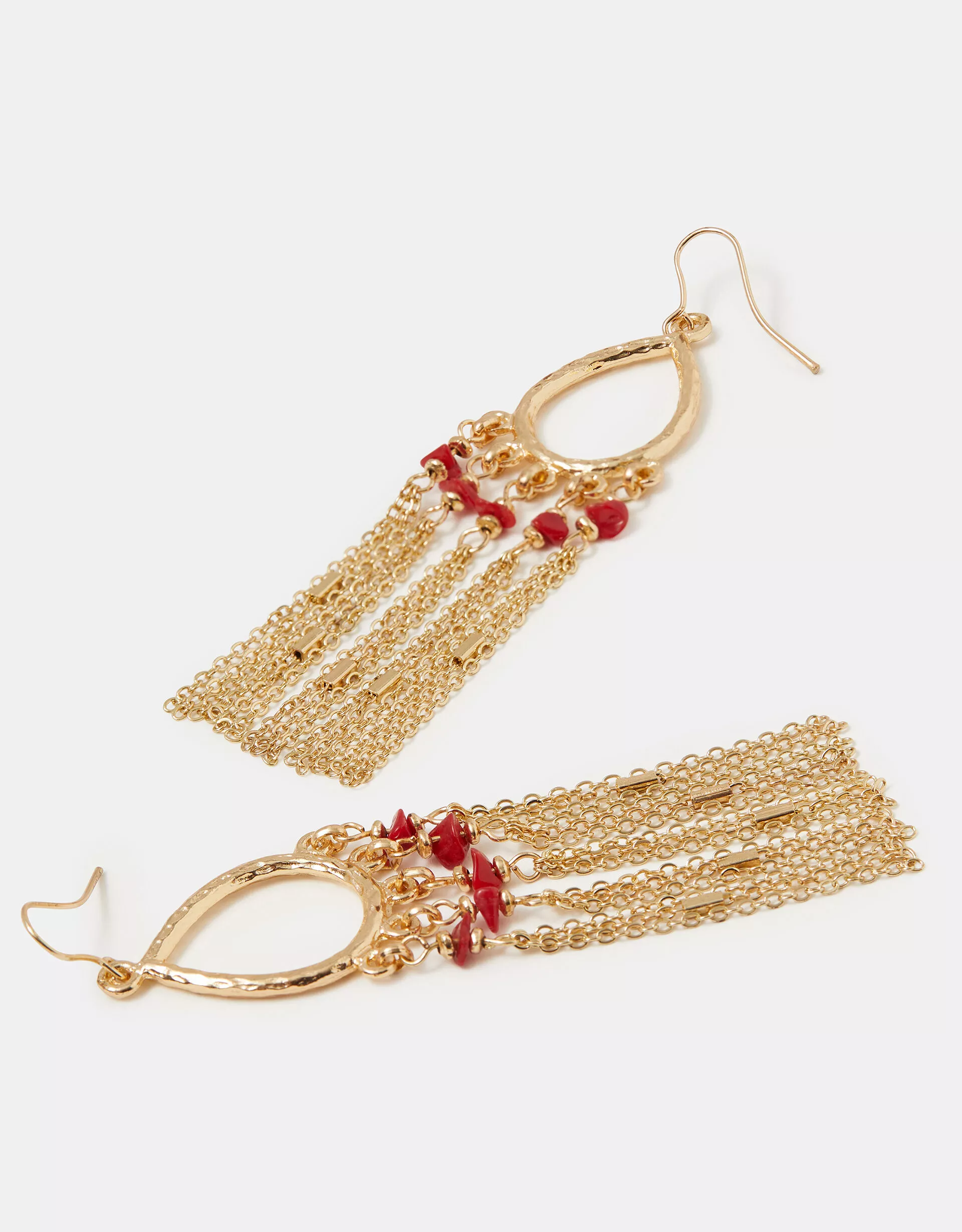 Teardrop Tassel Drop Earrings