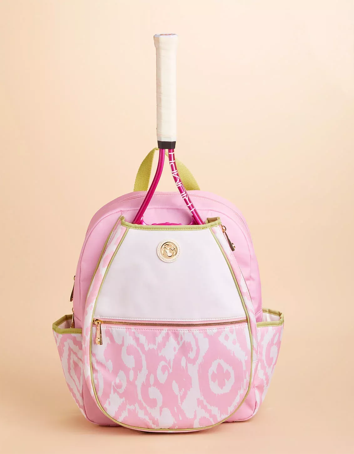 Tennis Backpack Pink Ikat