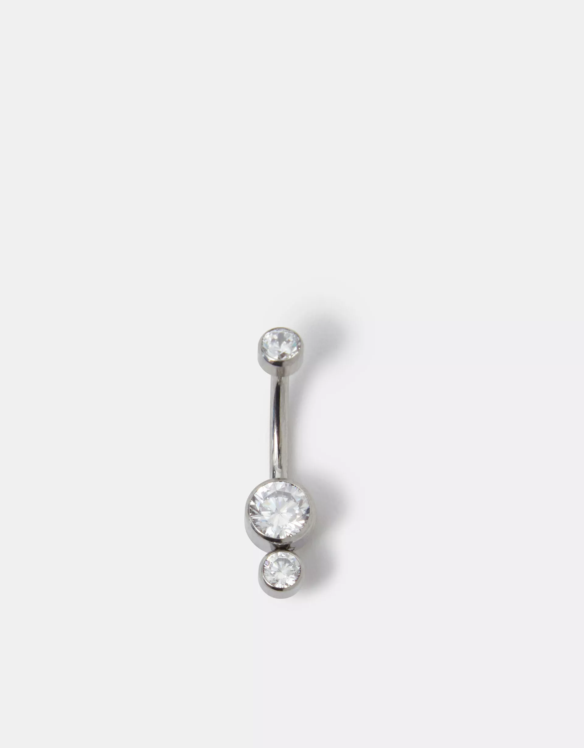 Titanium Stone Belly Bar