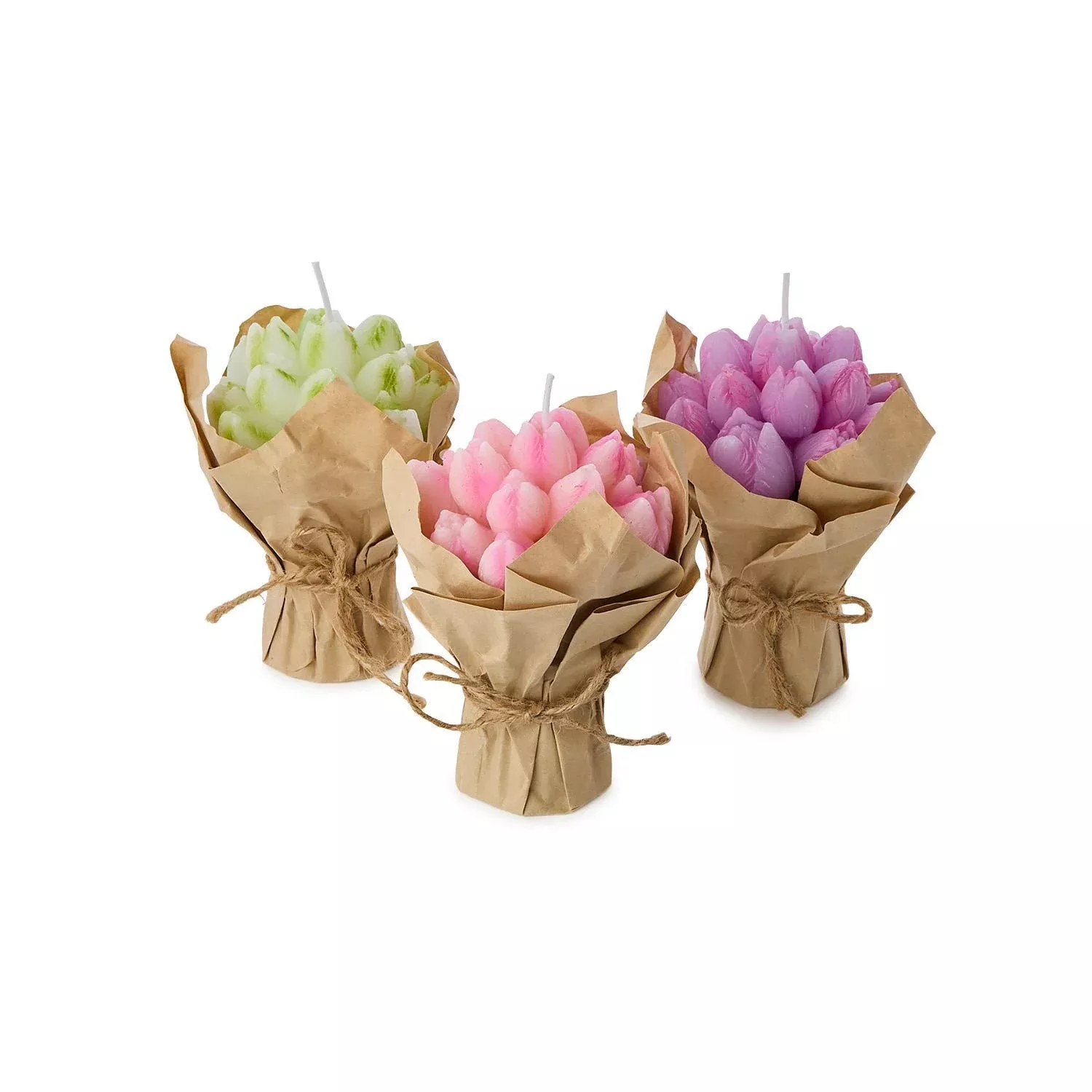 TULIP BOUQUET SCULPTED CANDLE