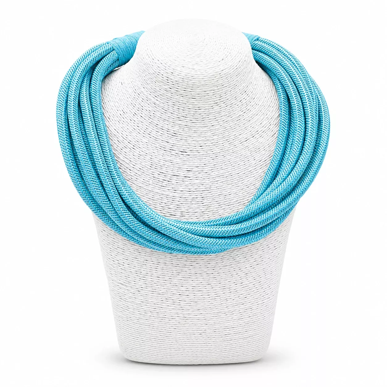 TURQUOISE SLUB STRAND NECKLACE