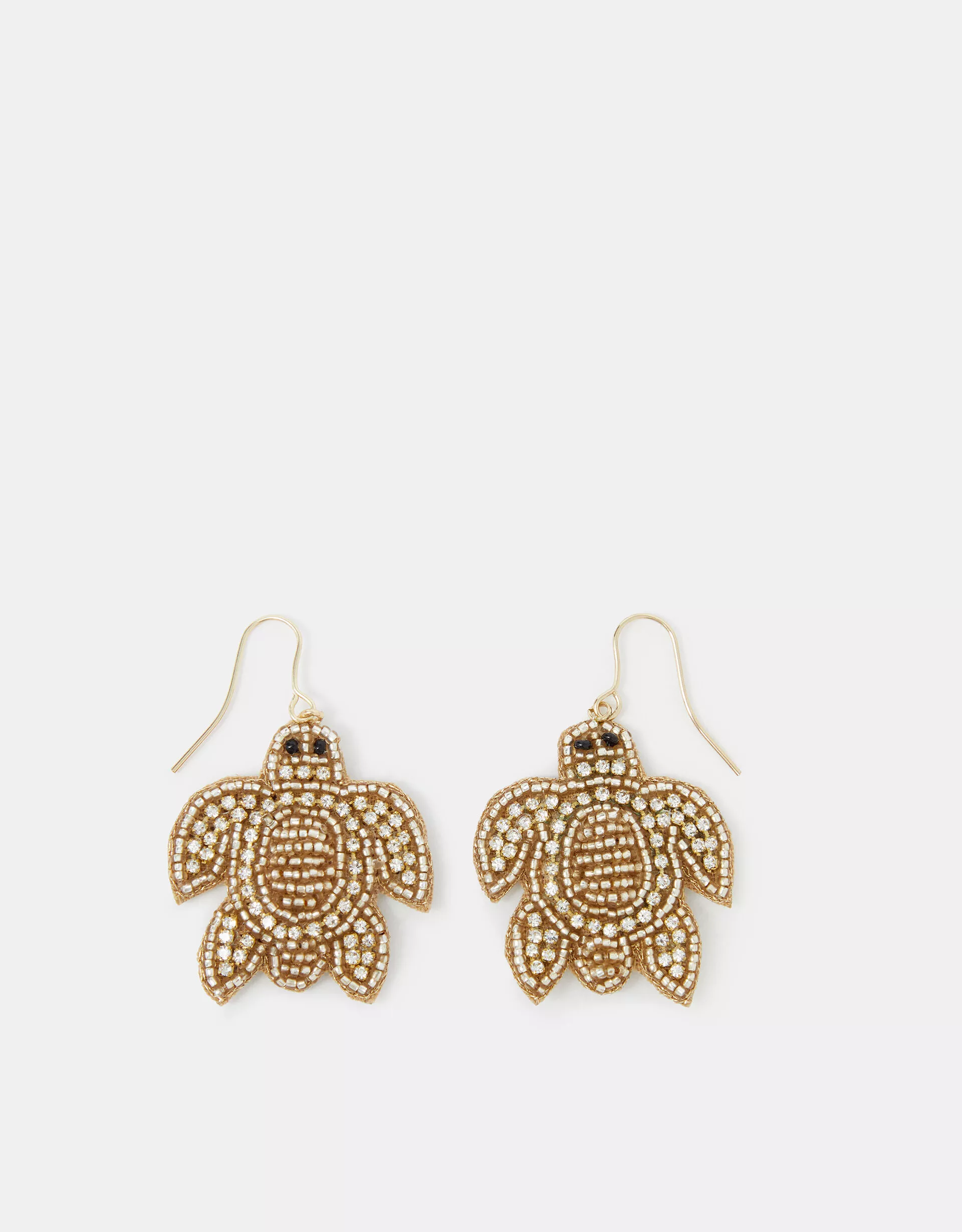 Turtle Embellished Drop Earrings