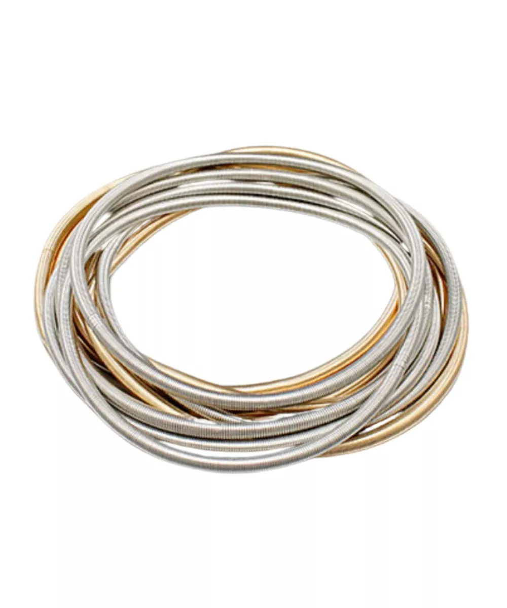 TWO-TONE THICK GUITAR STRING BRACELETS