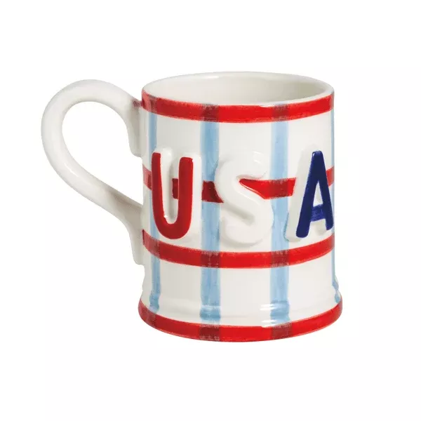 USA EMBOSSED AMERICANA MUG