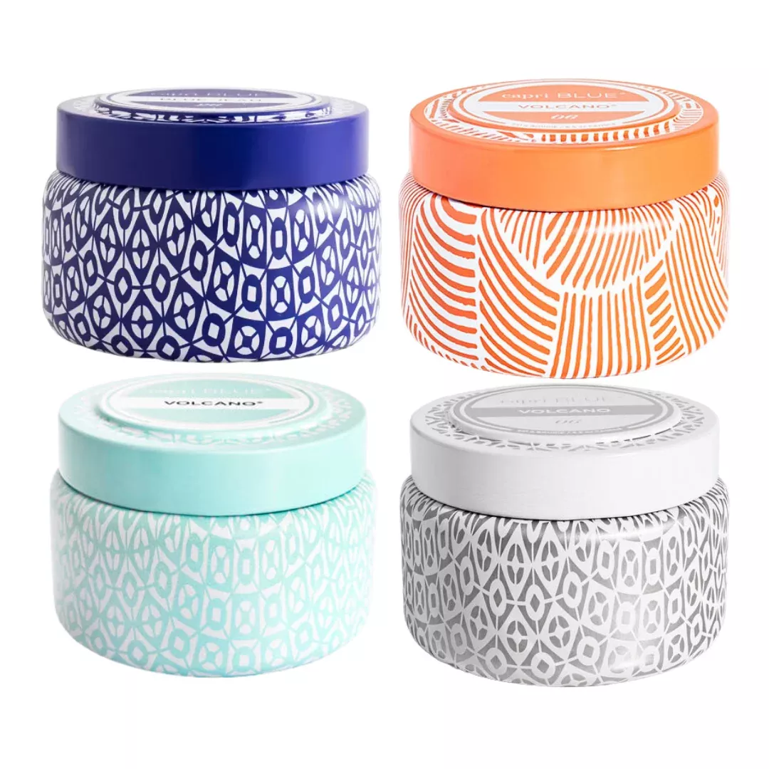 VOLCANO PRINTED TRAVEL TIN CANDLE