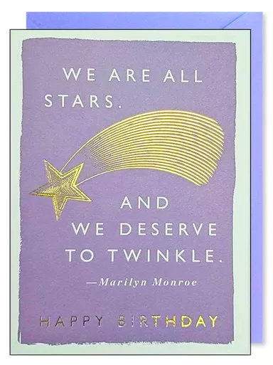 We Are All Stars Birthday Card