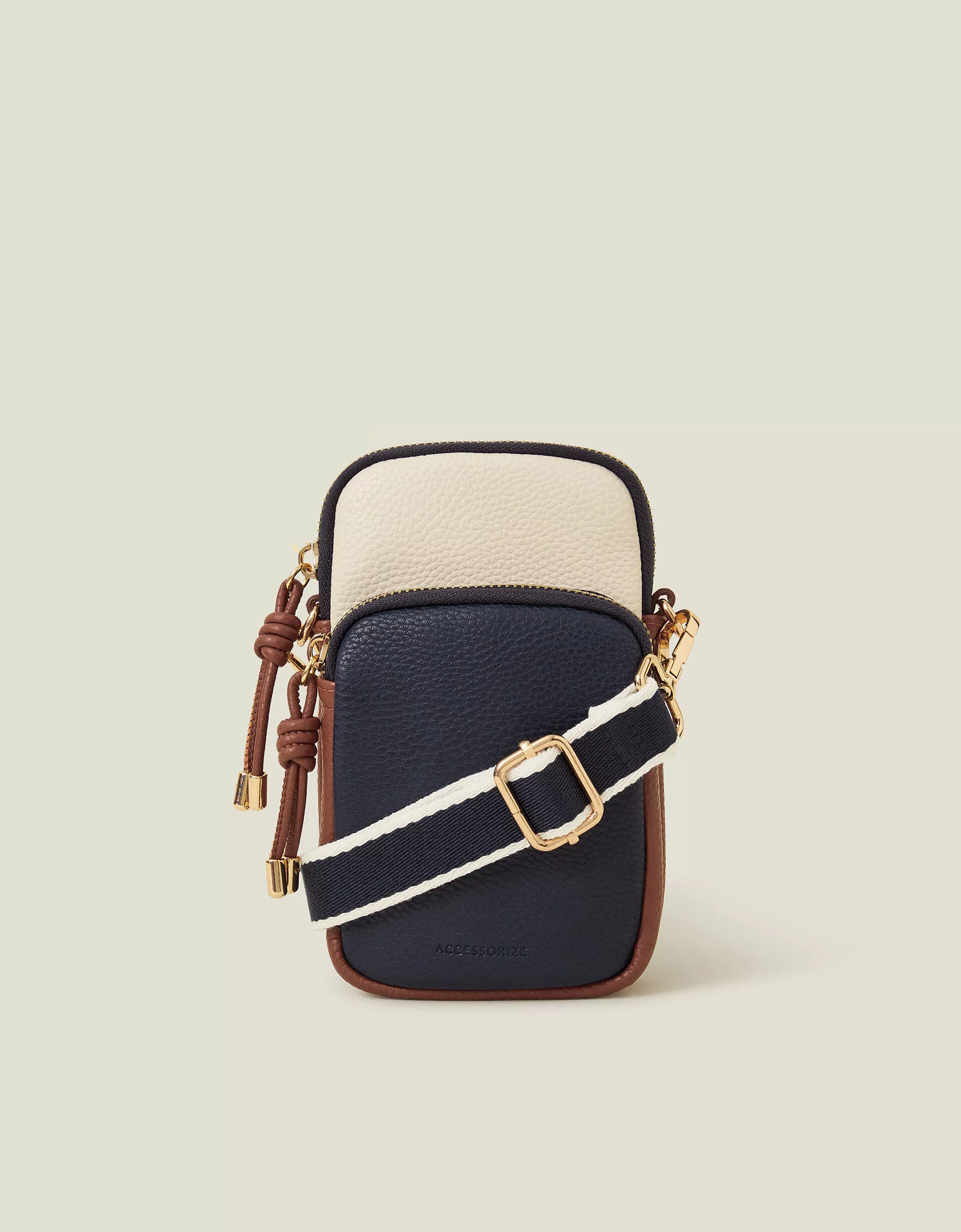 Webbing Strap Zip Phone Bag