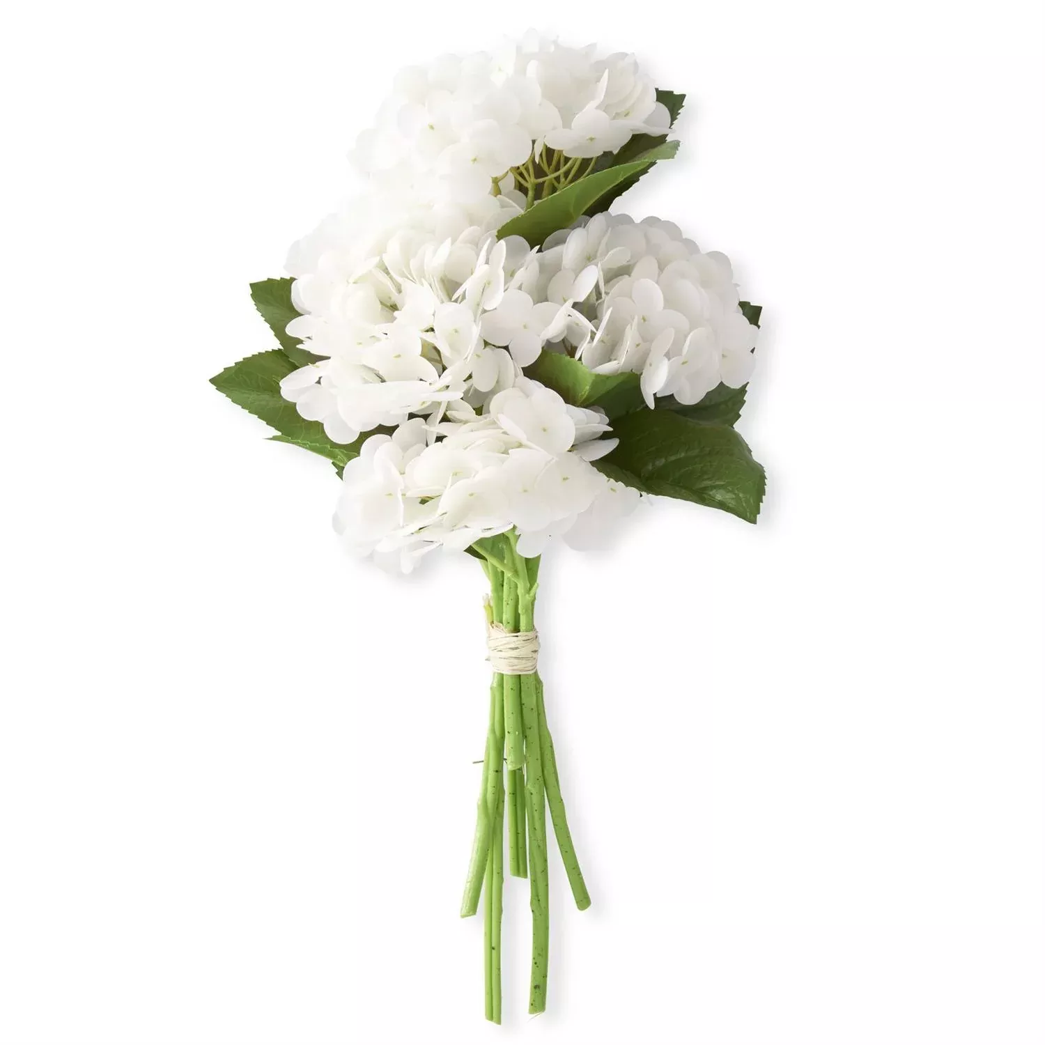 WHITE REAL TOUCH HYDRANGEA BUNDLE