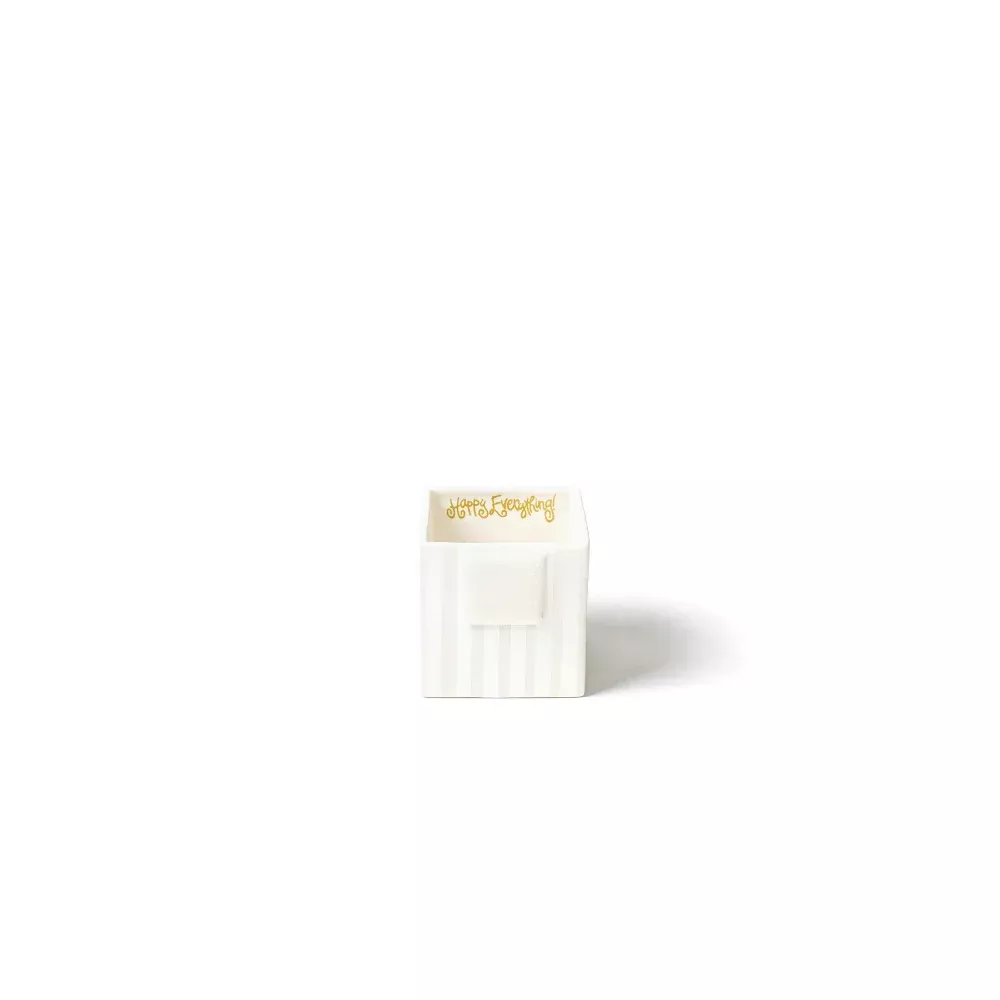 WHITE STRIPE SMALL MINI NESTING CUBE